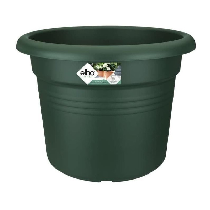 Pot De Fleurs Rond GREEN BASICS - Plastique - Ø40 - Leaf Green