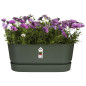 Planteur Ovale GREENVILLE - Plastique - Avec roulettes - Ø60 - Leaf Green