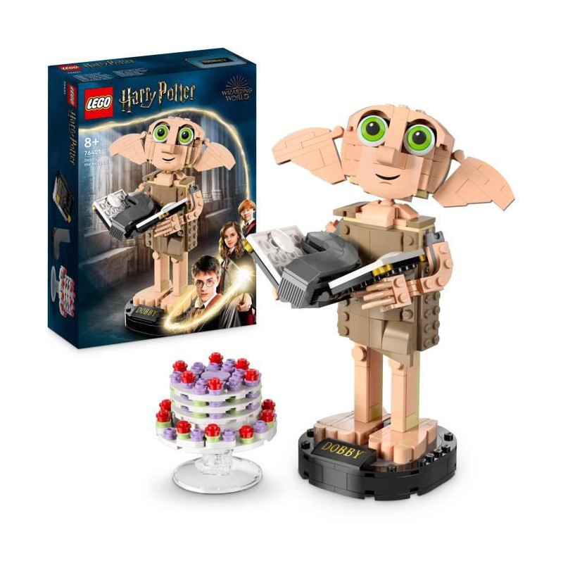 LEGO Harry Potter 76421 Dobby l'Elfe de Maison, Jouet de Figurine de Personnage, Cadeau