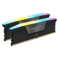 Mémoire RAM - CORSAIR - Vengeance RGB DDR5 - 32GB 2x16GB DIMM - 6400 MHz - 1,40V - Noir (CMH32GX5M2B6400C32)