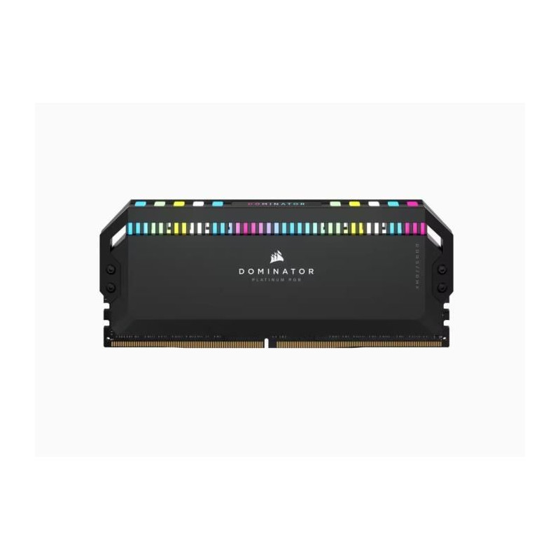 Mémoire RAM - CORSAIR - DOMINATOR PLATINUM RGB DDR5 - 32GB 2x16GB DIMM - 6000 MHz - 1,25V - Noir (CMT32GX5M2X6000C36)