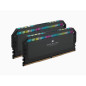 Mémoire RAM - CORSAIR - DOMINATOR PLATINUM RGB DDR5 - 32GB 2x16GB DIMM - 6000 MHz - 1,25V - Noir (CMT32GX5M2X6000C36)