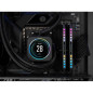 Mémoire RAM - CORSAIR - DOMINATOR PLATINUM RGB DDR5 - 32GB 2x16GB DIMM - 5200 MHz - 1,25V - Gris (CMT32GX5M2B5200Z40)