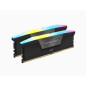 Mémoire RAM - CORSAIR - Vengeance RGB DDR5 - 32GB 2x16GB DIMM - 6000 MHz - 1,35V - Noir (CMH32GX5M2D6000C36)