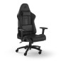 CORSAIR - Chaise bureau - Fauteuil Gaming - TC100 RELAXED - Similicuir - Ergonomique - Accoudoirs réglables - Noir - (CF-901005