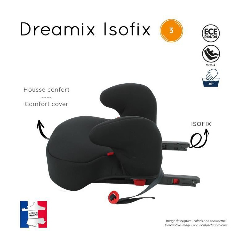 Rehausseur ISOFIX 22-36kg Nania Dream - Fabriqué en France - Luxe