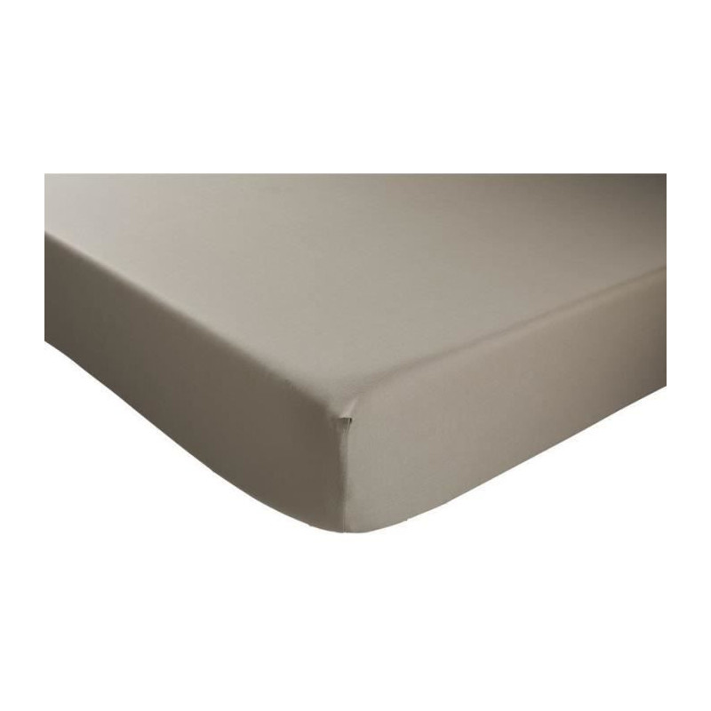 DRAP HOUSSE DODO - ANTIBACTERIENS - TAUPE - 160X2000 cm - Bonnet 32 cm