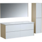 Ensemble SKARA set de salle de bain 120, vanity+vasque+miroir & Colonne