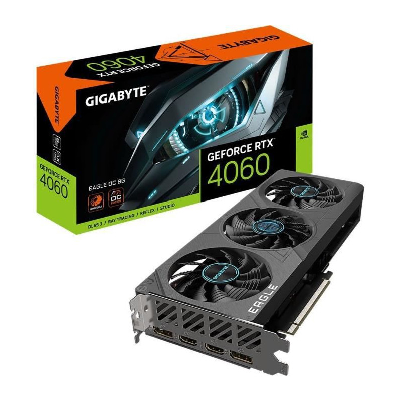 GIGABYTE - Carte Graphique - GeForce RTX™ 4060 EAGLE OC 8G