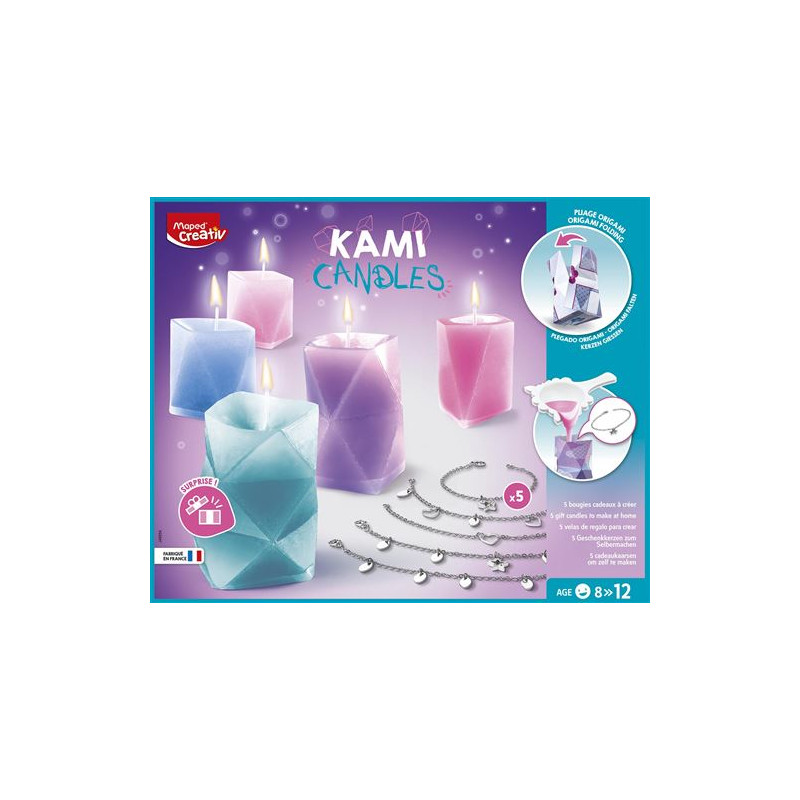 Création bougie Maped Creative Bougies Origami Surprises - Création bougie