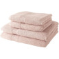 2 Serviettes de toilette TODAY 50x90 + 2 Draps de bain 70x130 cm 100% Coton - Roses des sables