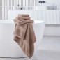 2 Serviettes de toilette TODAY 50x90 + 2 Draps de bain 70x130 cm 100% Coton - Roses des sables