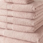 Lot de 4 Serviettes de bain TODAY 30x50 + 4 Serviettes de bain50x90 + 2 Draps de bain 70x130 cm 100% Coton - Rose des sables