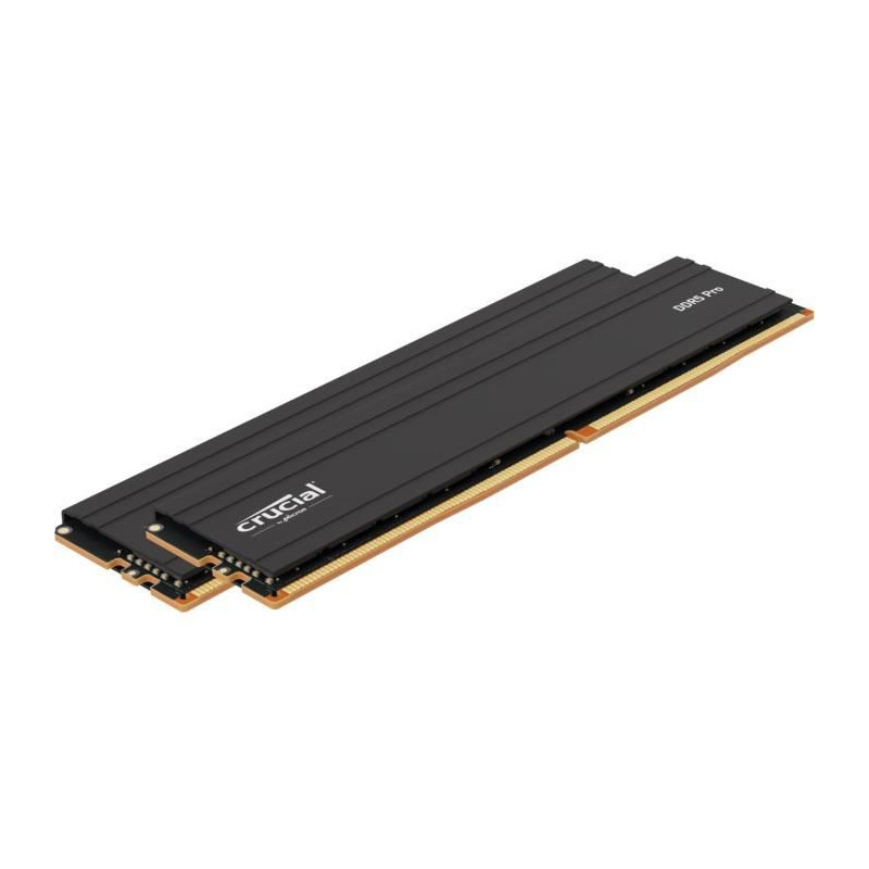 Mémoire RAM - Crucial Pro - DDR5 - kit - 32 Go:2 x 16 Go - DIMM 288 broches - 5600 MHz / PC5-44800 - mémoire sans tampon