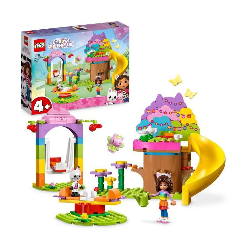 LEGO Gabby et la Maison Magique 10787 La Fete au Jardin de Fée Minette, Jouet avec Figurines