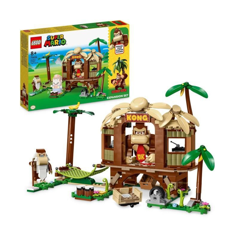 LEGO Super Mario 71424 Ensemble d'Extension La Cabane de Donkey Kong, Jouet a Combiner avec Pack de Démarrage