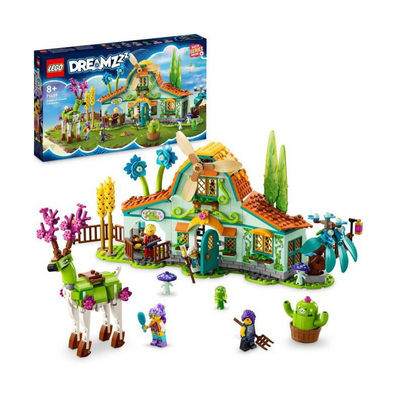 LEGO DREAMZzz 71459 L'Écurie des Créatures des Reves, Jouet de Ferme avec Figurine de Cerf 2-en-1