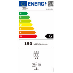 Cave de service CAVISS S145MME4 Classe G 50 bouteilles 3 clayettes bois fixes + 1 clayette bois amovible 40db
