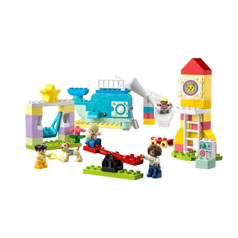 LEGO DUPLO 10991 L'Aire de Jeux des Enfants, Jouet pour Apprendre les Lettres, Chiffres et Couleurs