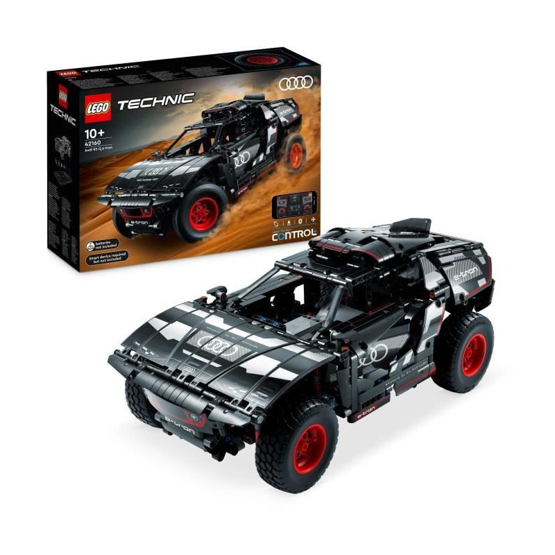 LEGO Technic 42160 Audi RS Q e-tron, Voiture de Rallye Télécommandée, Maquette Off-Road Dakar