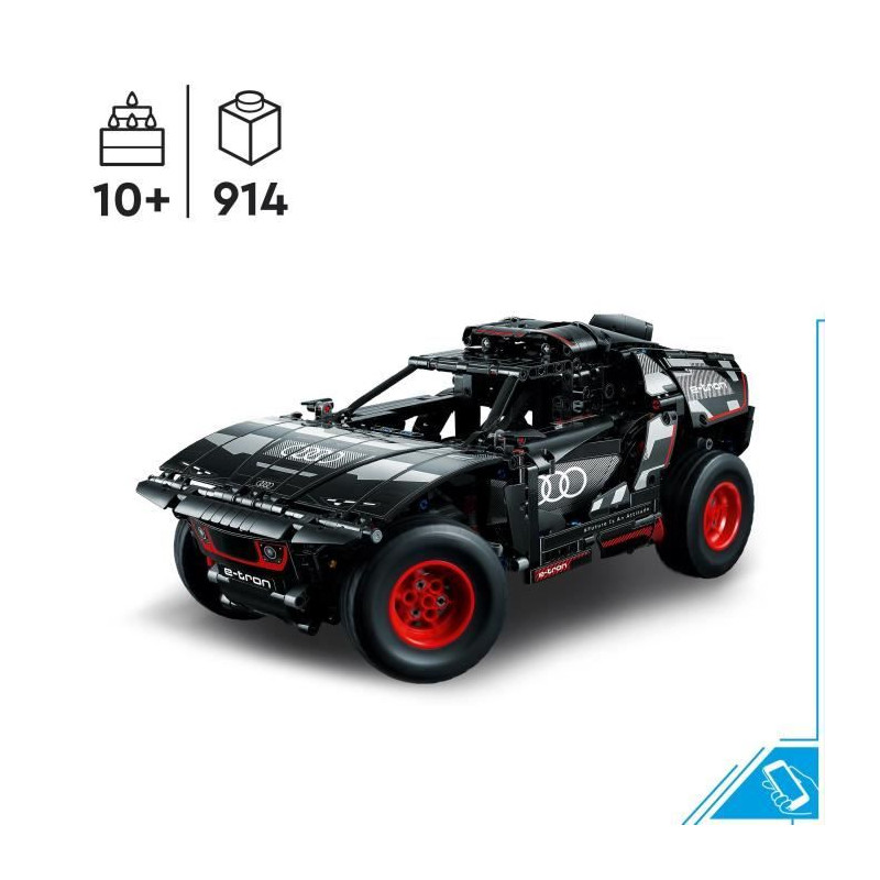 LEGO Technic 42160 Audi RS Q e-tron, Voiture de Rallye Télécommandée, Maquette Off-Road Dakar