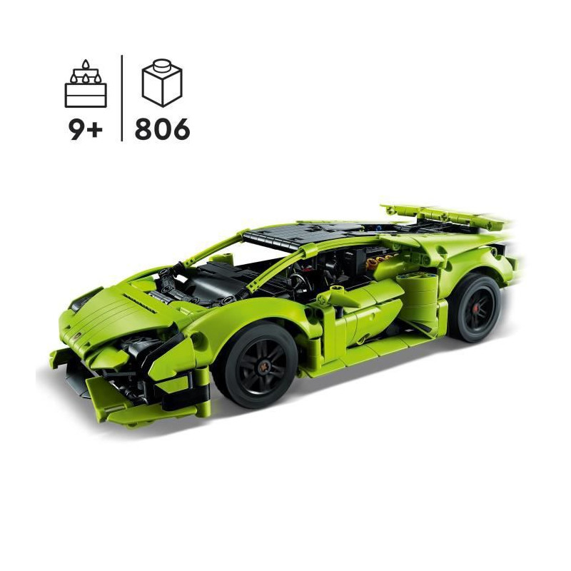 LEGO Technic 42161 Lamborghini Huracán Tecnica, Kit de Maquette de Voiture pour Enfants Fans de Sport Automobile