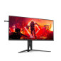 Ecran PC - AOC - AG405UXC - 40 IPS UWQHD 1ms 144Hz HDMI DisplayPort USB-C HP Pivot Réglable en hauteur Freesync Premium HDR 400