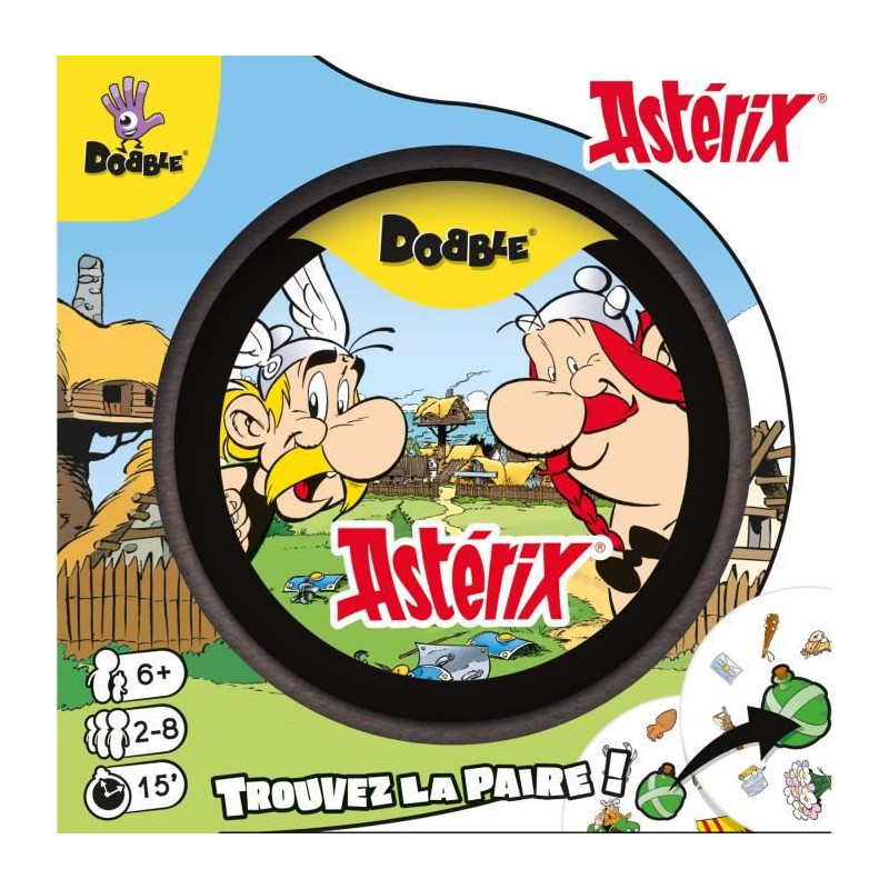 Dobble Asterix|Zygomatic - Jeu de société - 5 variantes de jeu - 6 ans et plus