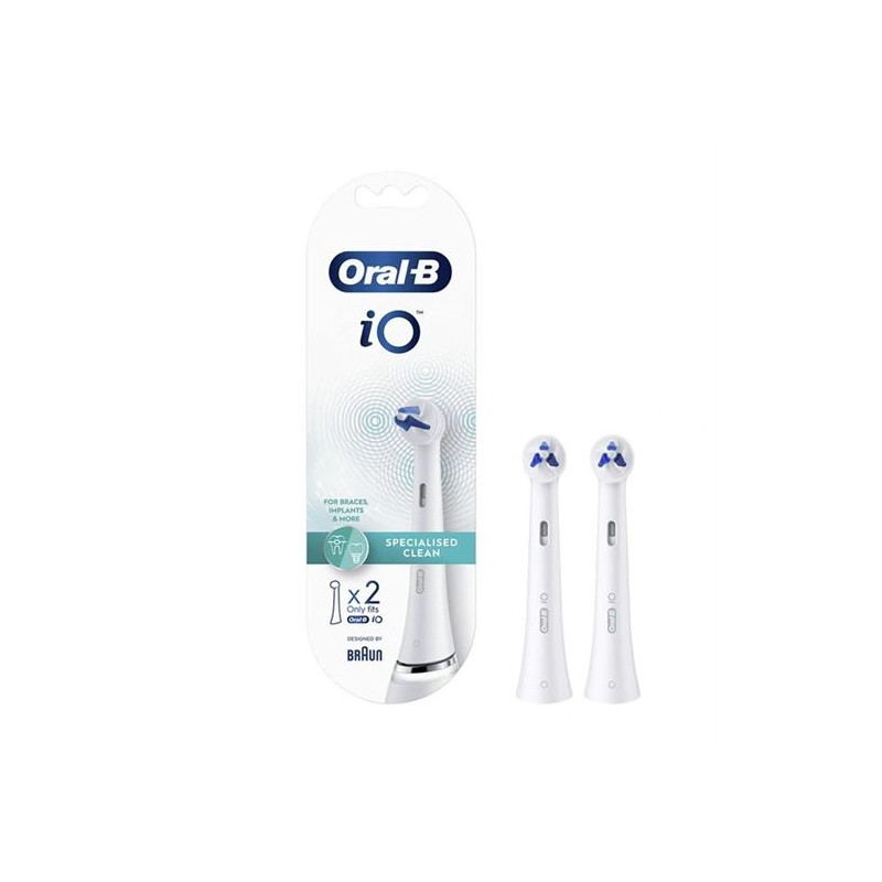 Pack de 2 brossettes Oral B iO Specialised Clean Blanc