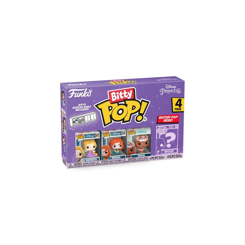 Pack 4 figurines Funko Bitty Pop Disney Princess Rapunzel