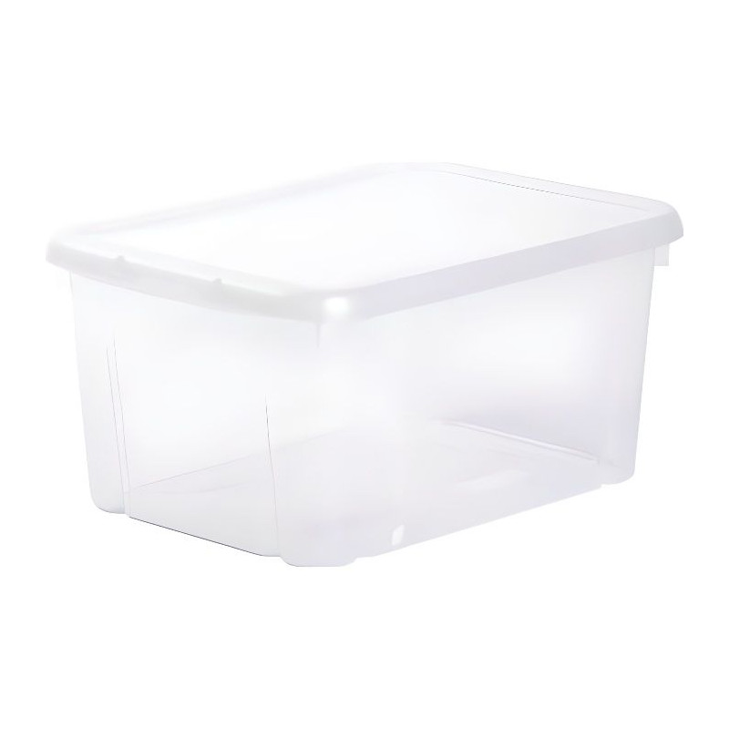 EDA PLASTIQUE Boîte de rangement Funny Box 8 L - Naturel - 31 x 23,4 x 15,4 cm