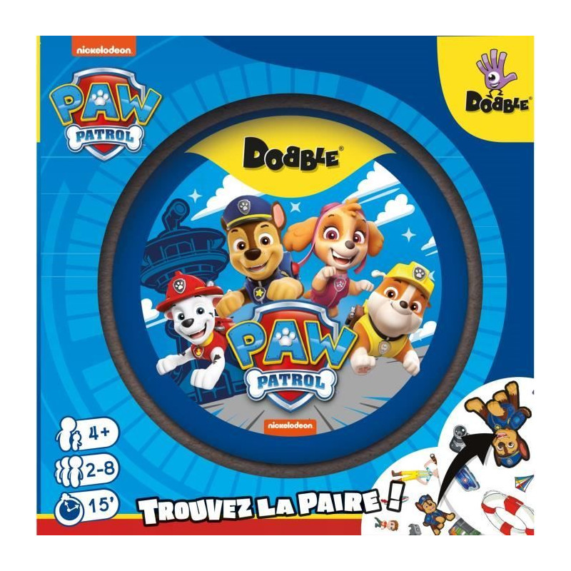 Dobble : Pat PatrouilleZygomatic - Jeu de société - 5 mini-jeux - À partir  de 6 ans beige - Asmodee