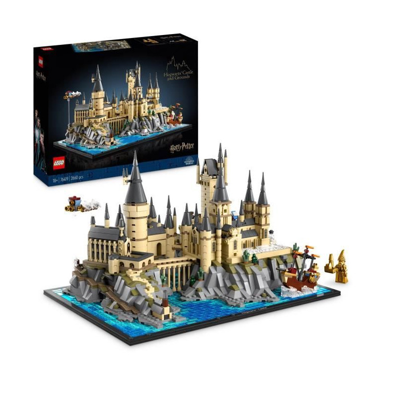 LEGO Harry Potter 76419 Le Château et le Domaine de Poudlard, Maquette a Construire pour Adultes, Incluant les Lieux Iconiques