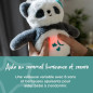 TOMME TIPPEE, Peluche veilleuse de luxe avec CrySensor, 6 sons apaisants, USB, lavable en machine, Pippo le Panda