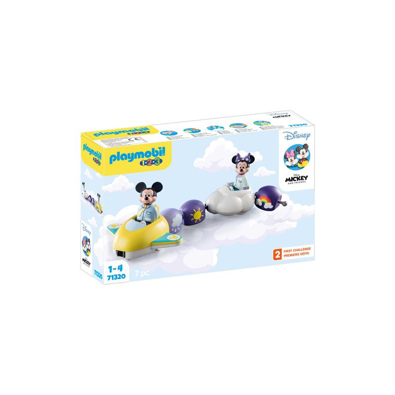 Playmobil 1.2.3 Disney 71320 Train des nuages de Mickey et Minnie