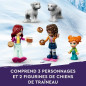 LEGO Friends 41760 Les Vacances en Igloo, Jouets d'Hiver avec Chiens de Traîneau, Mini-Poupées, pour Enfants Des 8 Ans