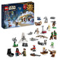 LEGO Star Wars 75366 Le Calendrier de l'Avent 2023, avec 24 Cadeaux de Nöel dont 9 Personnages, 10 Jouets de Véhicules