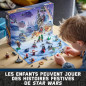 LEGO Star Wars 75366 Le Calendrier de l'Avent 2023, avec 24 Cadeaux de Nöel dont 9 Personnages, 10 Jouets de Véhicules