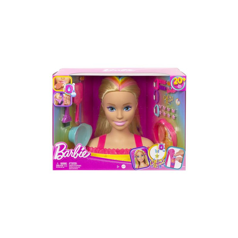 BARBIE Fais-moi Belle 1986, Tête à coiffer avec accessoires dans sa boîte  originale, Mattel No. 0809 -  France