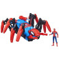 Marvel Spider-Man Véhicule Araignée de combat, jouets de super-héros pour enfants, lance de l'eau et des projectiles, des 4 