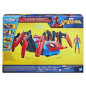 Marvel Spider-Man Véhicule Araignée de combat, jouets de super-héros pour enfants, lance de l'eau et des projectiles, des 4 