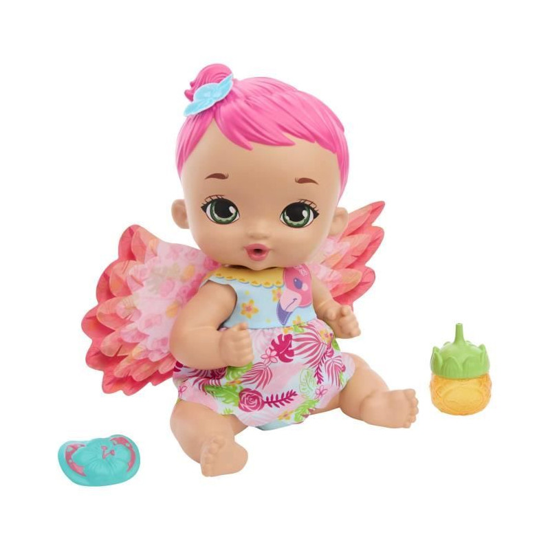 FLAMANT BOIT & PIPI ROSE - MY GARDEN BABY - HPD12 - POUPON ACCESSOIRES