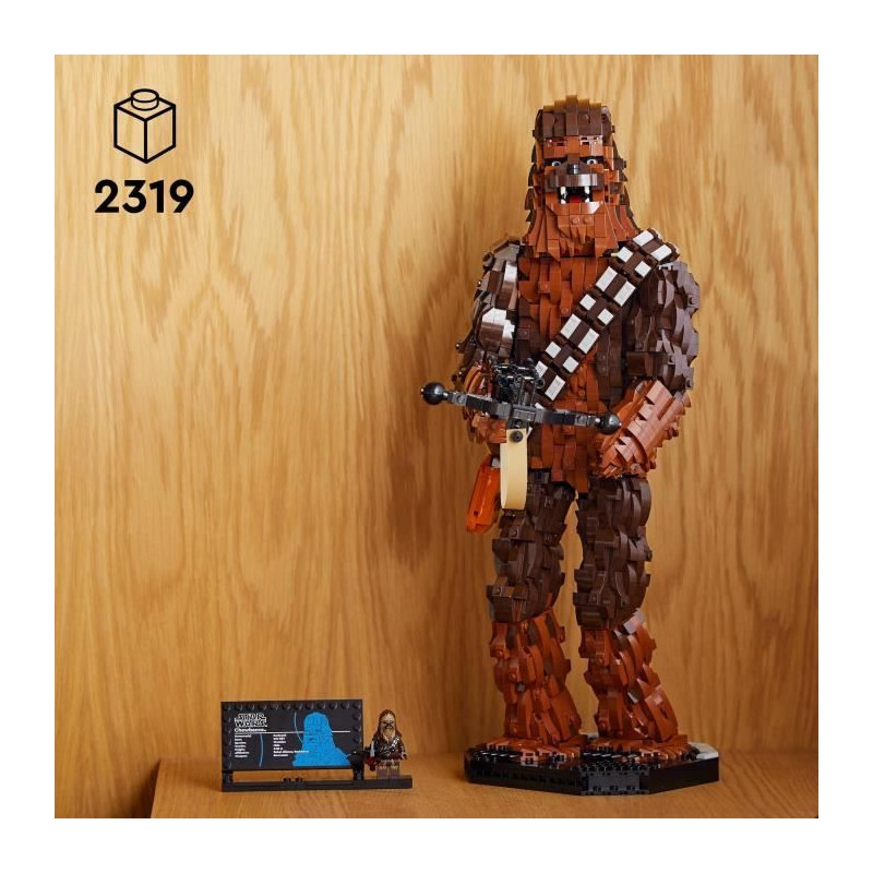 LEGO Star Wars 75371 Chewbacca, Kit de Modélisme Le Retour du Jedi pour Adultes, Figurines de Wookiee avec Arbalete