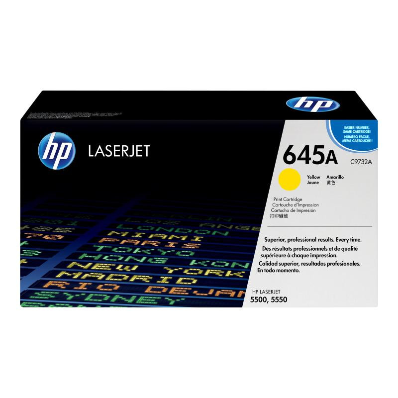 HP Cartridge No 645A HP645A HP 645A Yellow Gelb (C9732A)