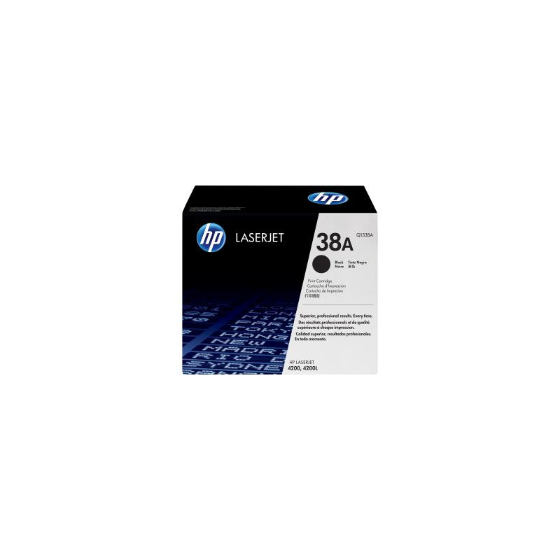 HP Cartridge No 38A HP38A HP 38A Black Schwarz (Q1338A)