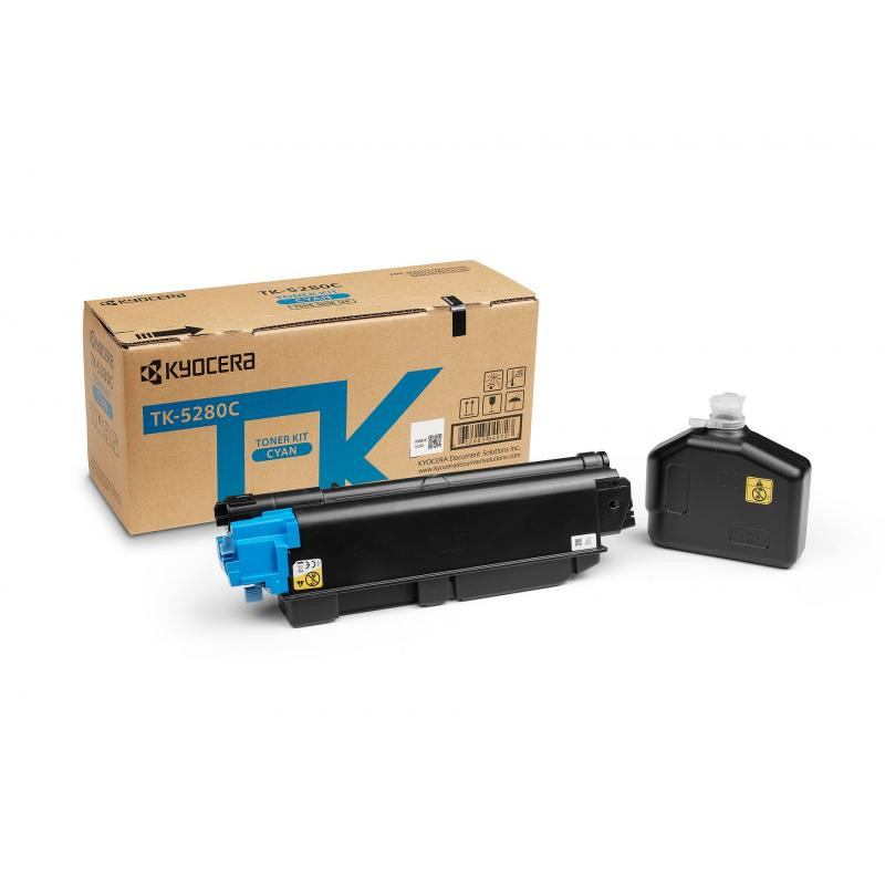 Kyocera Toner TK-5280C TK5280C Toner-Kit TonerKit Cyan (1T02TWCNL0)