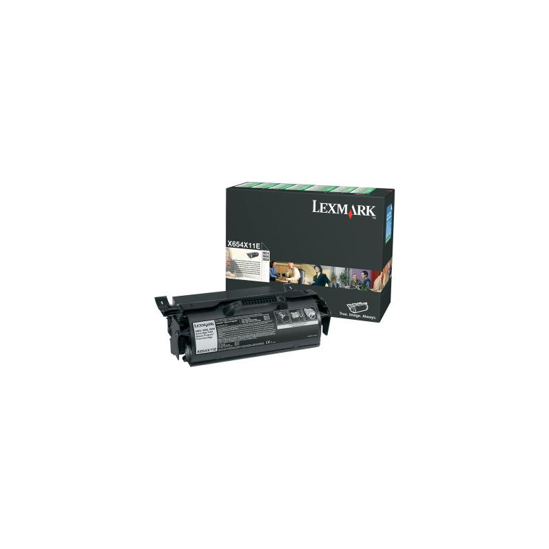 Lexmark Cartridge Black Schwarz HC (X654X11E)