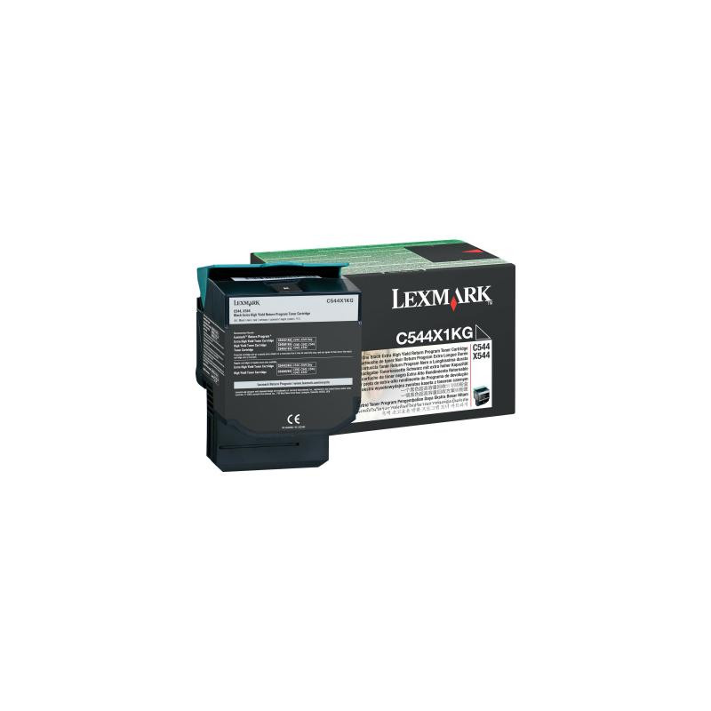 Lexmark Cartridge Black Schwarz (C544X1KG)