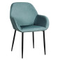 Fauteuil Giulia Bleu canard Home Deco Factory