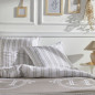 PARURE DE LIT TODAY - HOUSSE DE COUETTE 240X260 + 2 TAIES D OREILLER 63X63 - 100% COTON 57 fils - Berenice